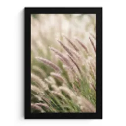 Gras - Close up - Groen fotolijst zwart zonder passe partout klein -3d