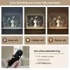Moeder - Kind - Kleurrijk - Bloemen Light Box met batterij (Wandlamp) middel -USP_lichtkleurNL