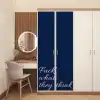 Fuck what they think - Blauw - Cursief deurposter klein -sfeer3