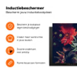 Herfstige Bloemenpracht Inductie beschermer vinyl 3mm klein -zzzzzzz-td-ups