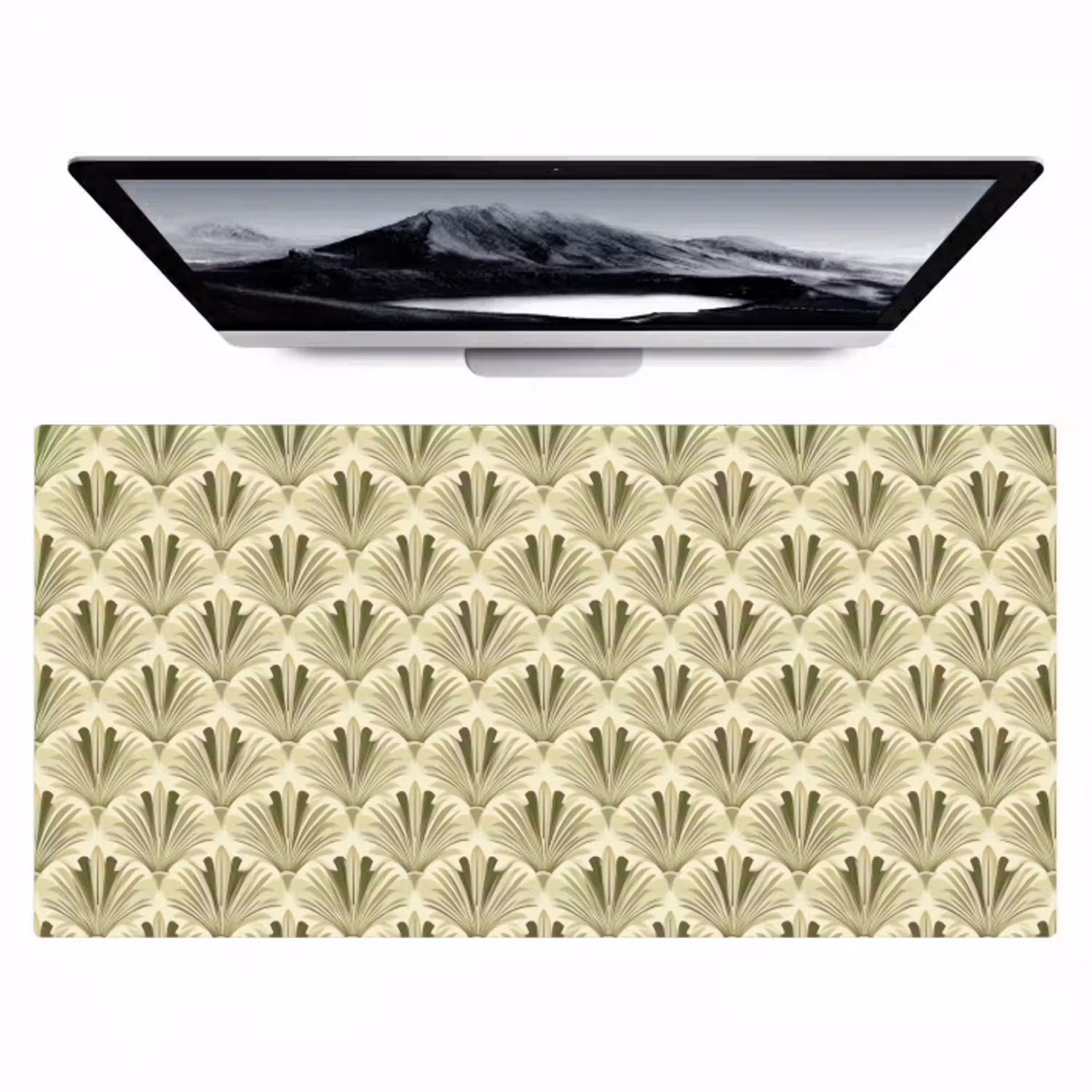 Klassiek - Waaier - Groen Muismat XXL klein 681 -zzz3d