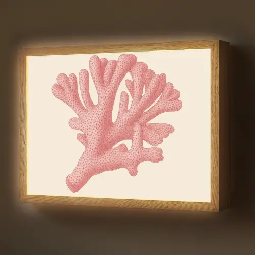 Koraal - Stipjes - Roze Light Box met batterij (Wandlamp) middel -z3d_website