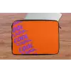 Cool - Paars - Oranje laptophoes neopreen klein -tafel