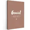 geniet-roze-2-3 Tuinposter op houten frame 2 cm dik klein -3d