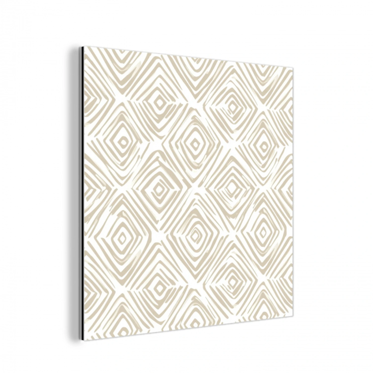 Abstract - Ruit - Beige aluminium wit klein 46 -3d