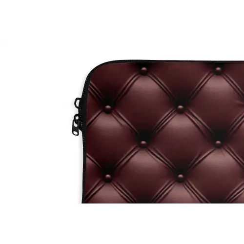 Leer - Patroon - Bordeaux laptophoes neopreen klein 279 -detail