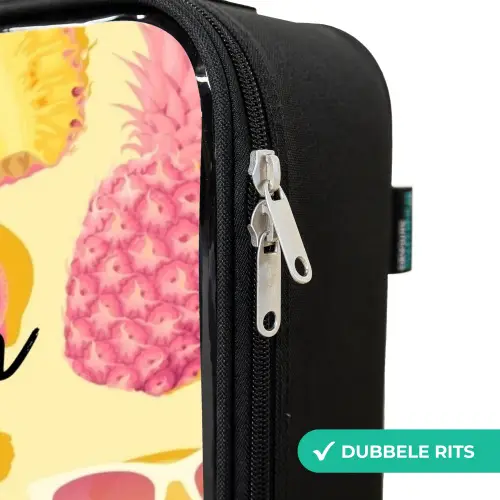 Pina colada Kinderkoffer - Zwart klein -rits_NL