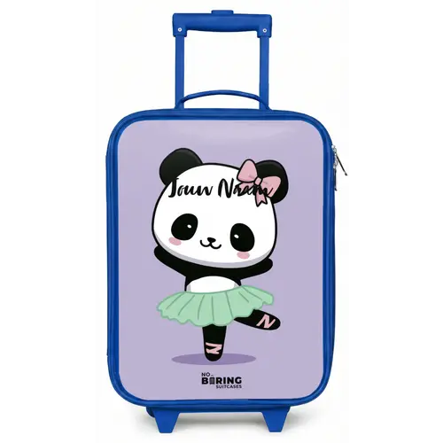 Kawai - Ballet - Panda Kinderkoffer - Blauw klein -zz3dotto