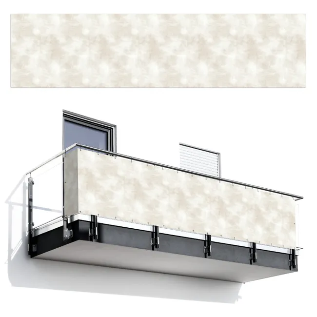 Balkonscherm - Subtiel - Structuur - Beige