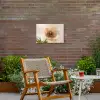 Bloem - Minimalistisch - Groen Tuinposter op houten frame 2 cm dik klein -sfeer3