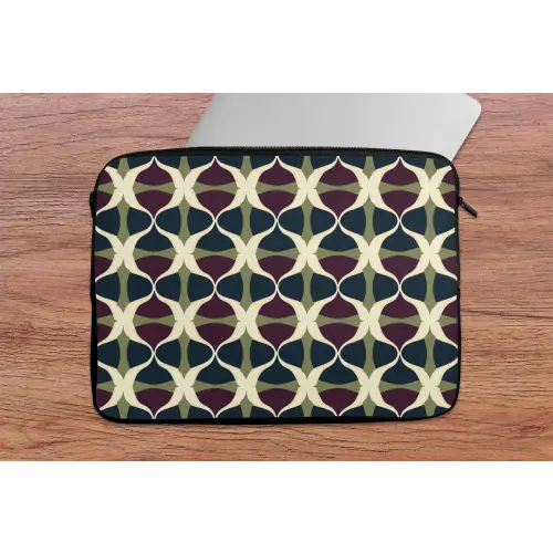 Abstract - Retro - Kleurrijk laptophoes neopreen klein 279 -tafel