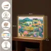 Heuvellandschap - Fantasierijk - Kleurcontrasten Light Box met batterij (Wandlamp) middel -USP_websiteoverzichtNL