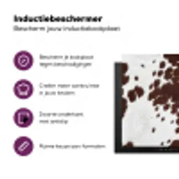 Koeienhuid - Klassiek - Bruin Inductie beschermer vinyl 3mm middel -zzzzzzz-cc-usp