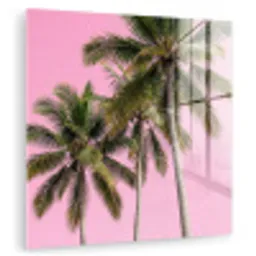 Palmboom - Tropisch - Pink plexiglas 5mm klein -zzzproduct_nieuw