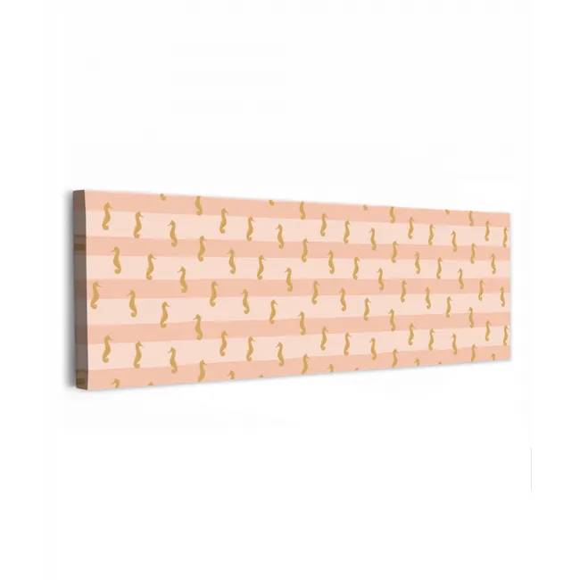 Zee - Dieren - Roze - Zeepaardje canvas 2cm klein 828 -z3d