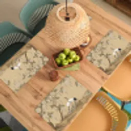 Kraanvogels - Water - Beige Placemat vinyl groot -zzsfeer5_Kitchenyeah-website