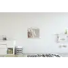 Pluimen - Beige - Minimalistisch textielposter latten blank klein -kinderkamer