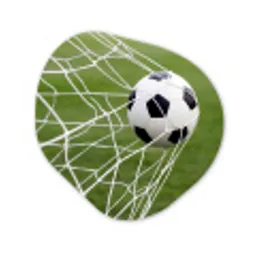 Voetbal - Goal - Net - Sport Wandcirkel Organisch Forex 3mm klein -3d