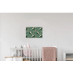 Kersenbloesem - Kraamvogels - Groen Muursticker klein 286 -kinderkamer