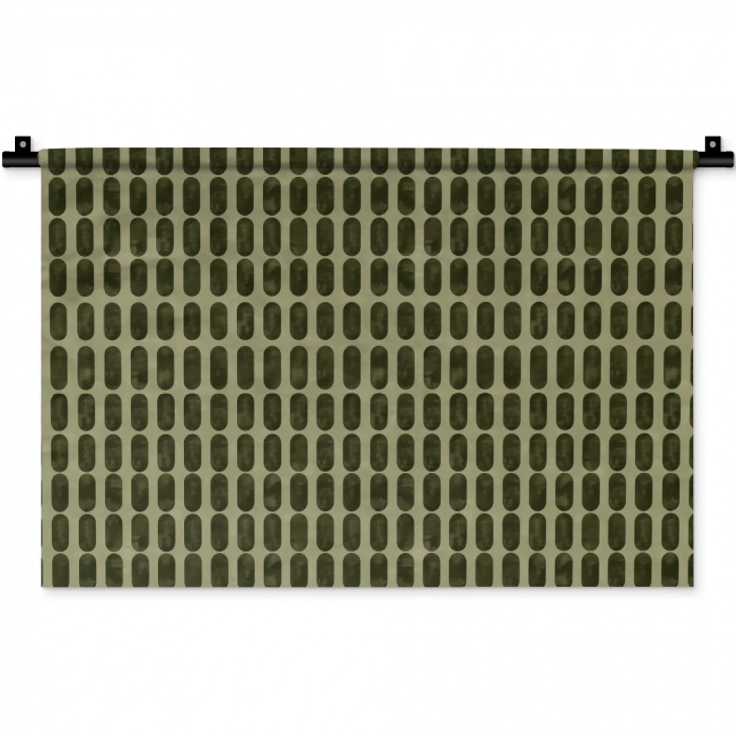 Ritmisch - Effect - Groen Wandkleed katoen klein 269 -zz3d