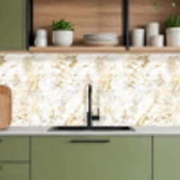 Goudspatten - Wit - Marmer keuken achterwand 2 middel 871 -sfeer3