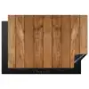 Hout - Naturel - Planken - Structuur Inductie beschermer vinyl 3mm klein -3d