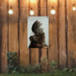Kaketoe - Vogel - Brons tuinposter los doek klein -sfeer1