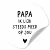 Papa - Spreuken - Stef Bos - Papa ik lijk steeds meer op jou - Quotes Wandcirkel behangsticker klein -3d
