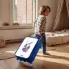Oude tovenaar met staf Kinderkoffer - Blauw klein -sfeer1