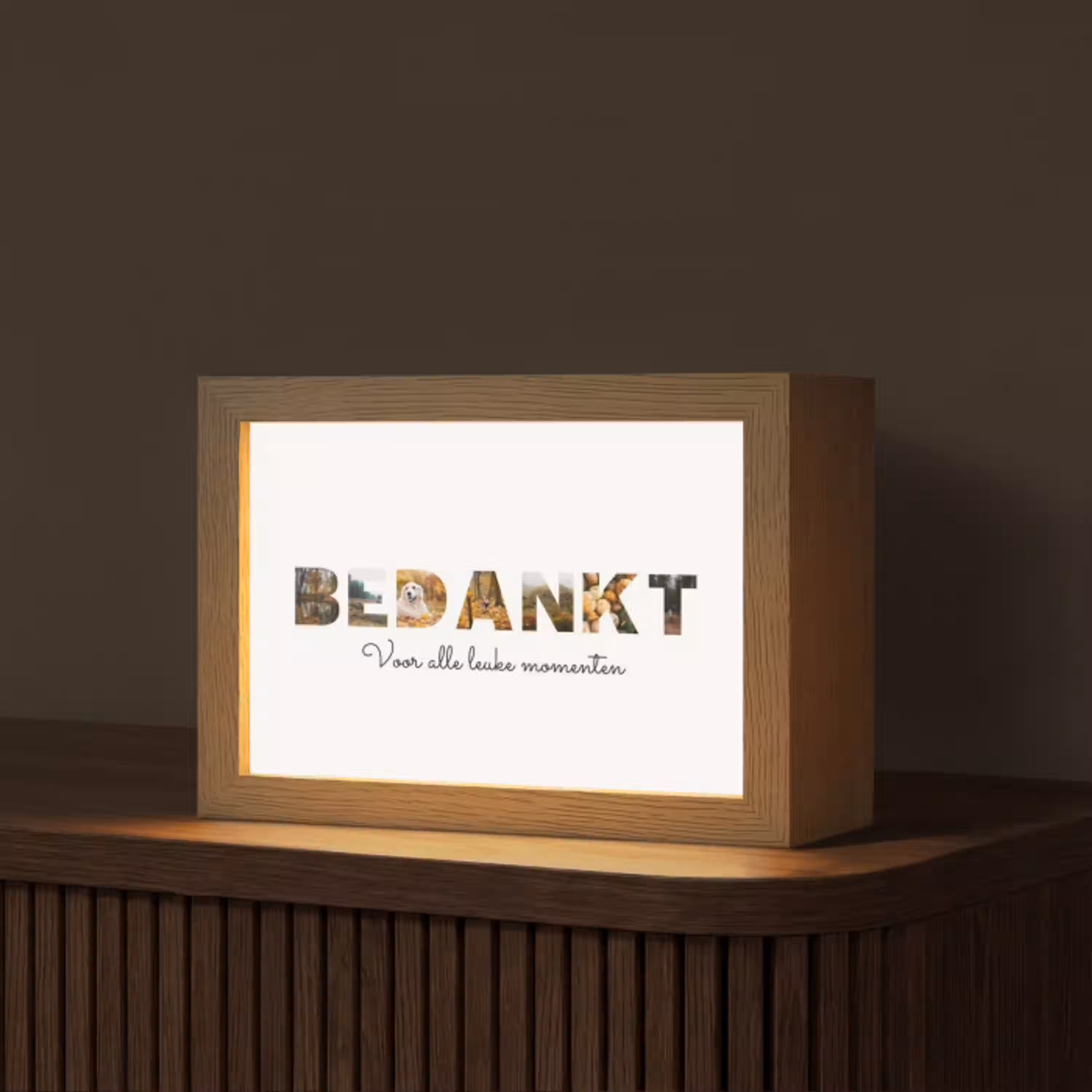 Bedankt - Lettercollage Light Box met kabel (Tafellamp) klein -z3d_website