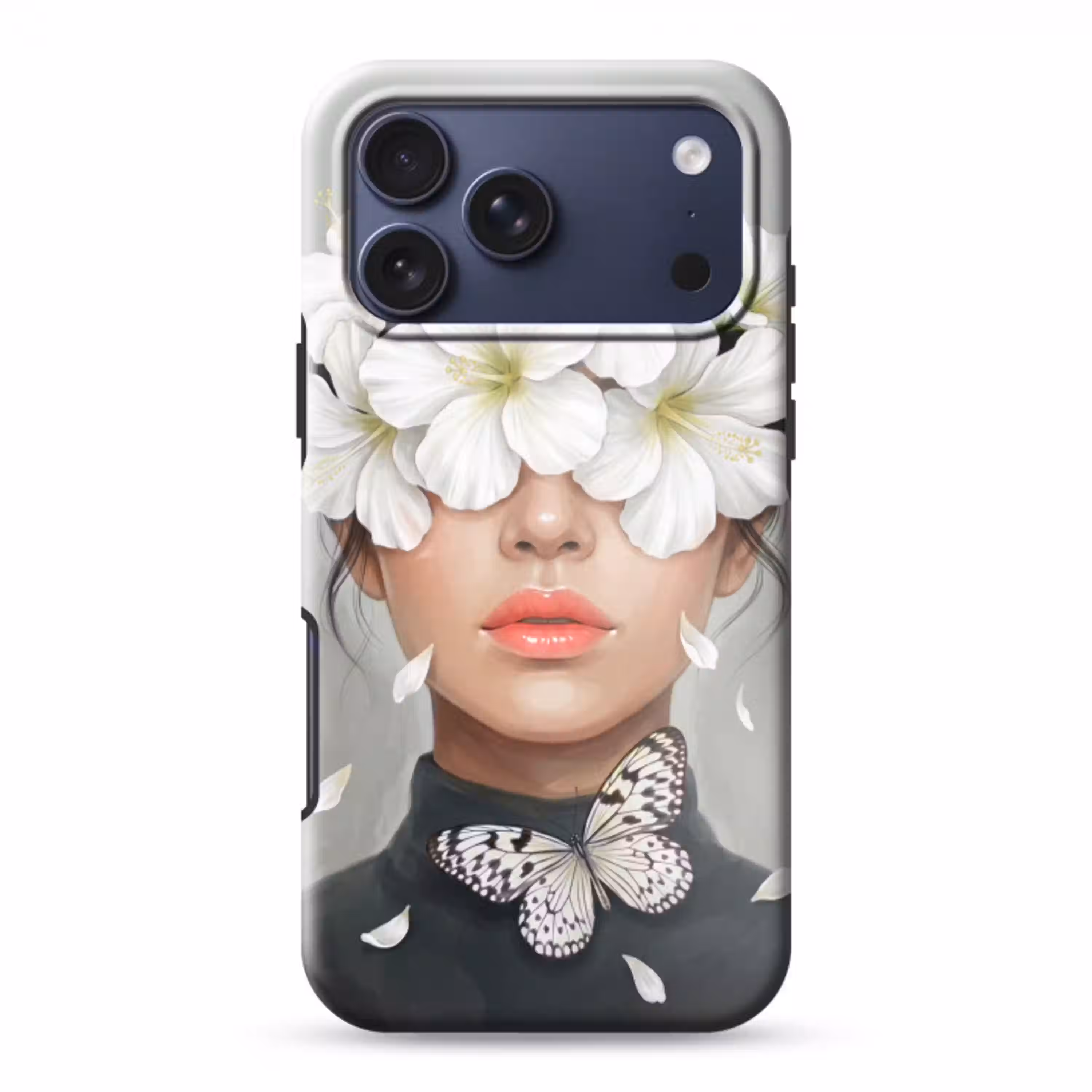 Lelies - Portret - Wit Toughcase MagSafe Apple iPhone 17 Pro Max klein -3d