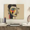 Geometrisch - Felle kleuren - Kubistische stijl PET vilt klein -sfeer1