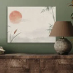 Minimalistisch - Bamboe - Groen PET vilt klein -sfeer2