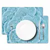 Water - Blauw - bubbels Placemat vinyl groot -zzsfeer2_Kitchenyeah-website
