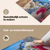 Santorini - Bloemen - Griekenland Inductie beschemer met haakjes klein -ky-schoon-nl