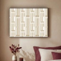 Modern - Geometrisch - Beige Textielframe zwart klein 947 -sfeer1