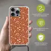 Terrazzo - Patroon - Klei Hoesje iPhone 16 Pro Max met koord klein 804 -sfeer2_NL