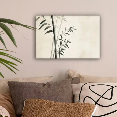Japandi - Bamboe - Beige canvas 2cm klein -sfeer1