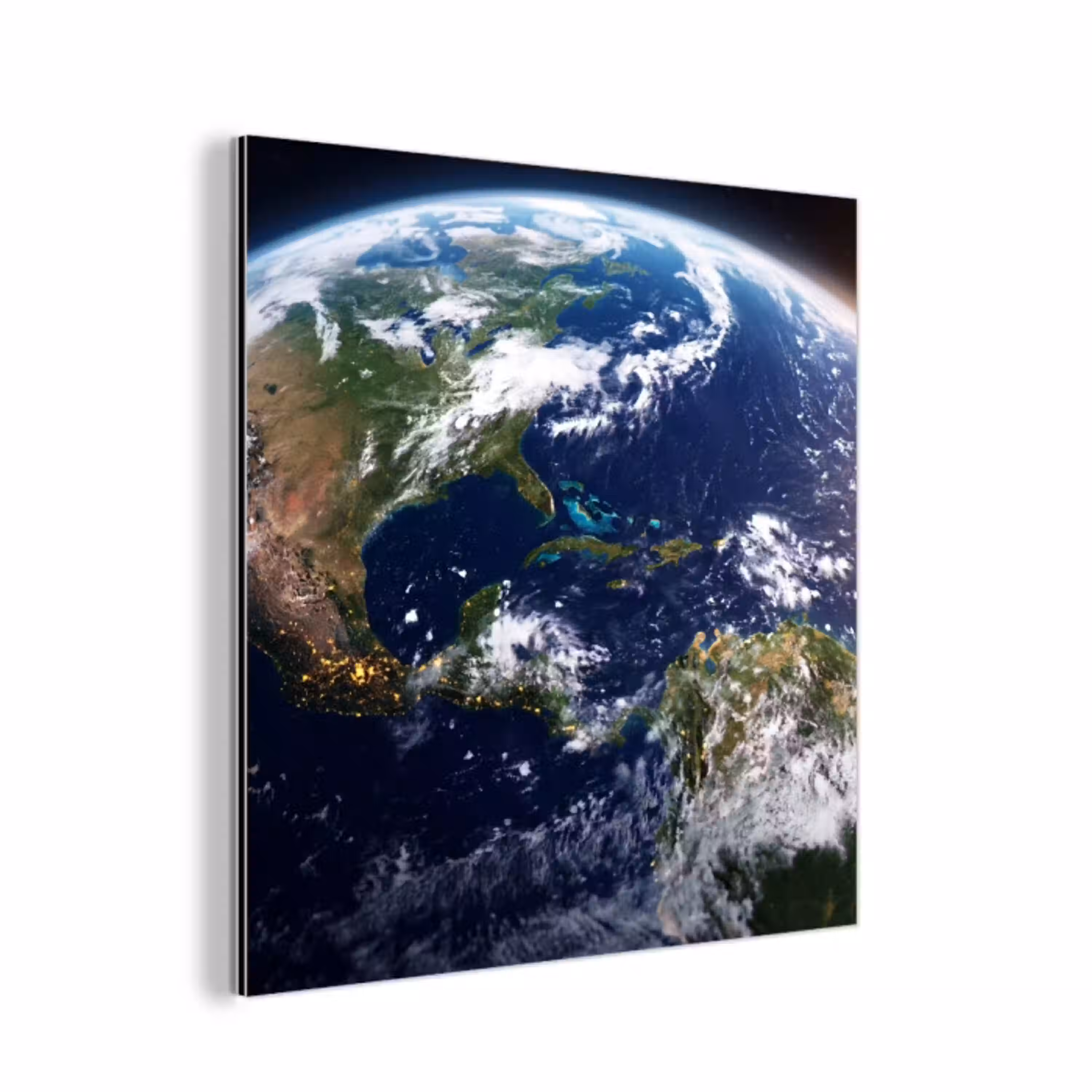 Planeet - Ruimte - Kosmos aluminium wit klein -3d