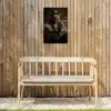 Ijsbeer - Hoed - Bril - Stoel Tuinposter op houten frame 2 cm dik klein -sfeer4