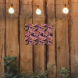 Lelies - Patroon - Roze - Goud tuinposter los doek klein 239 -sfeer1