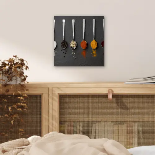 Specerijen - Lepels - Tafel - Rustiek - Kruiden aluminium wit klein -sfeer3