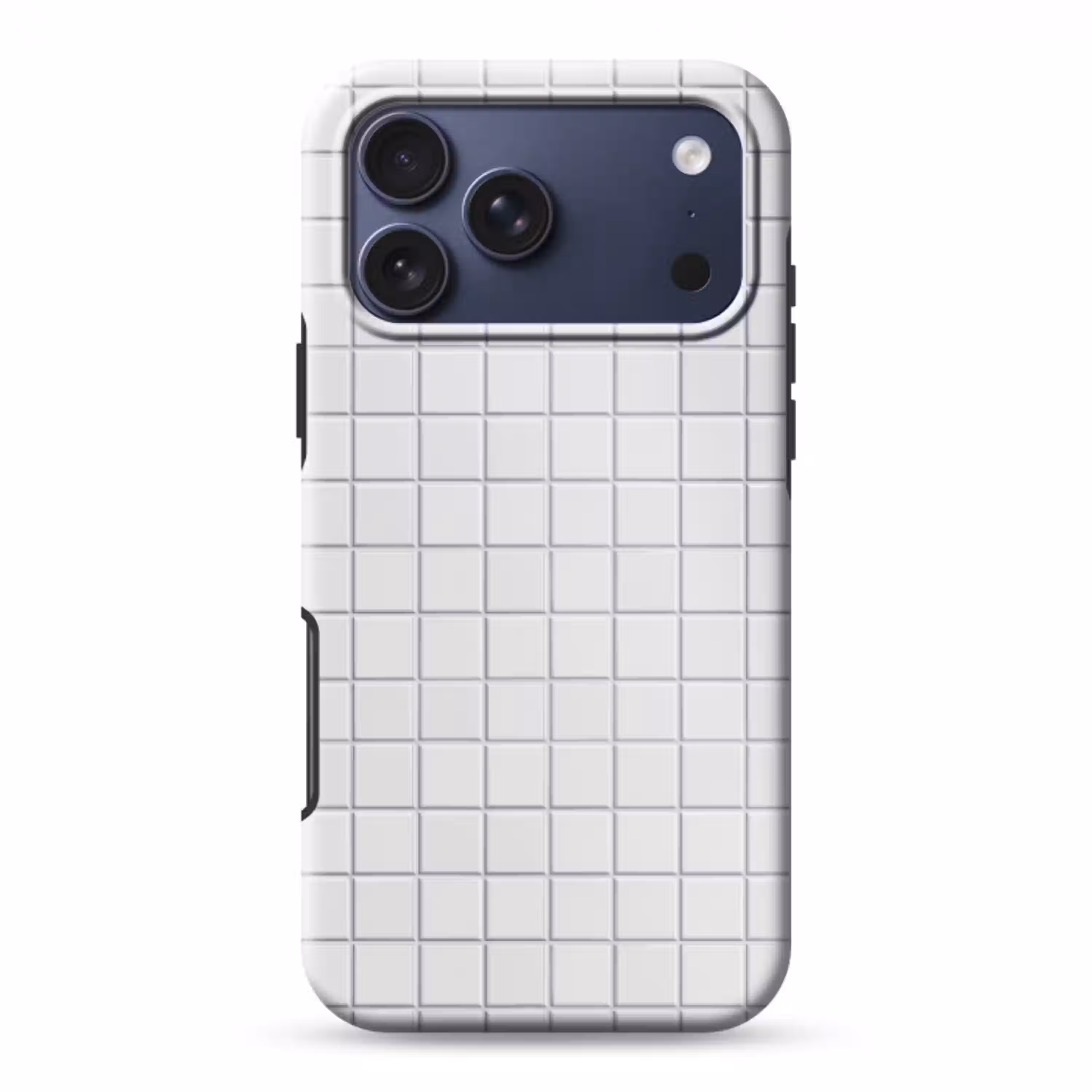 Patroon - Tegels - Grijs - Wit Toughcase MagSafe Apple iPhone 17 Pro Max klein 1019 -3d