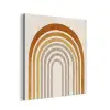 Minimalistisch - Boog - Lijnen - Beige aluminium wit klein -3d