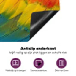 Veren - Ara - Kleurrijk Inductie beschermer vinyl 3mm klein -zzzzzzz-cc-onderkant