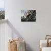 Panda - Rood - Boom - Wolken tuinposter los doek klein -sfeer8