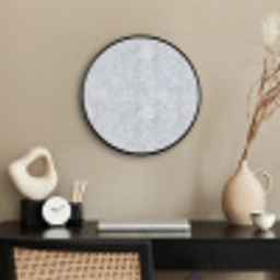 Grijs - Terrazzo-effect - Beton Fotolijst rond zonder passe partout klein 856 -sfeer1