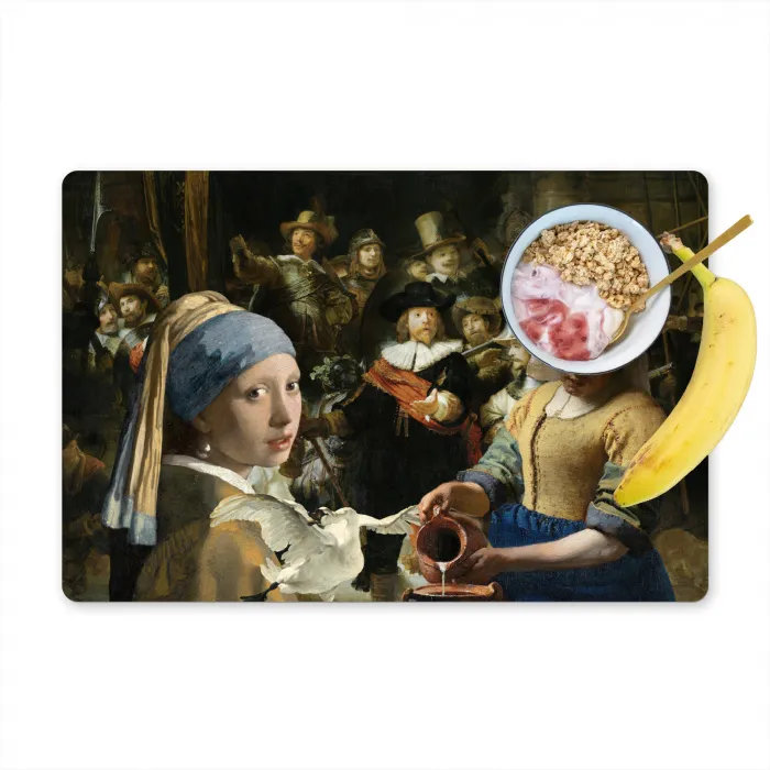 Schilderij - Oude Meesters - Zwaan Placemat vinyl groot -zzzproduct_Kitchenyeah-website