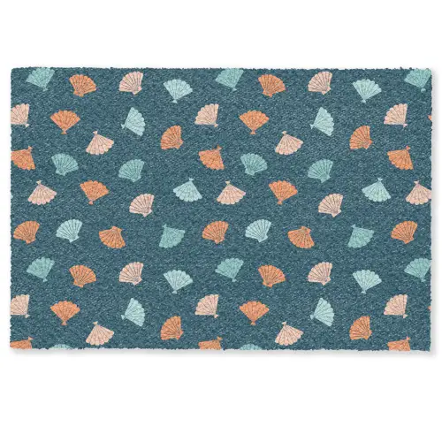 Zee - Dieren - Donkerblauw - Schelpen Deurmat klein 898 -zkaufland3d
