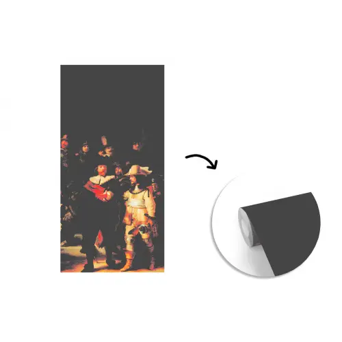 De Nachtwacht - Schilderij van Rembrandt van Rijn fotobehang vinyl groot -3d
